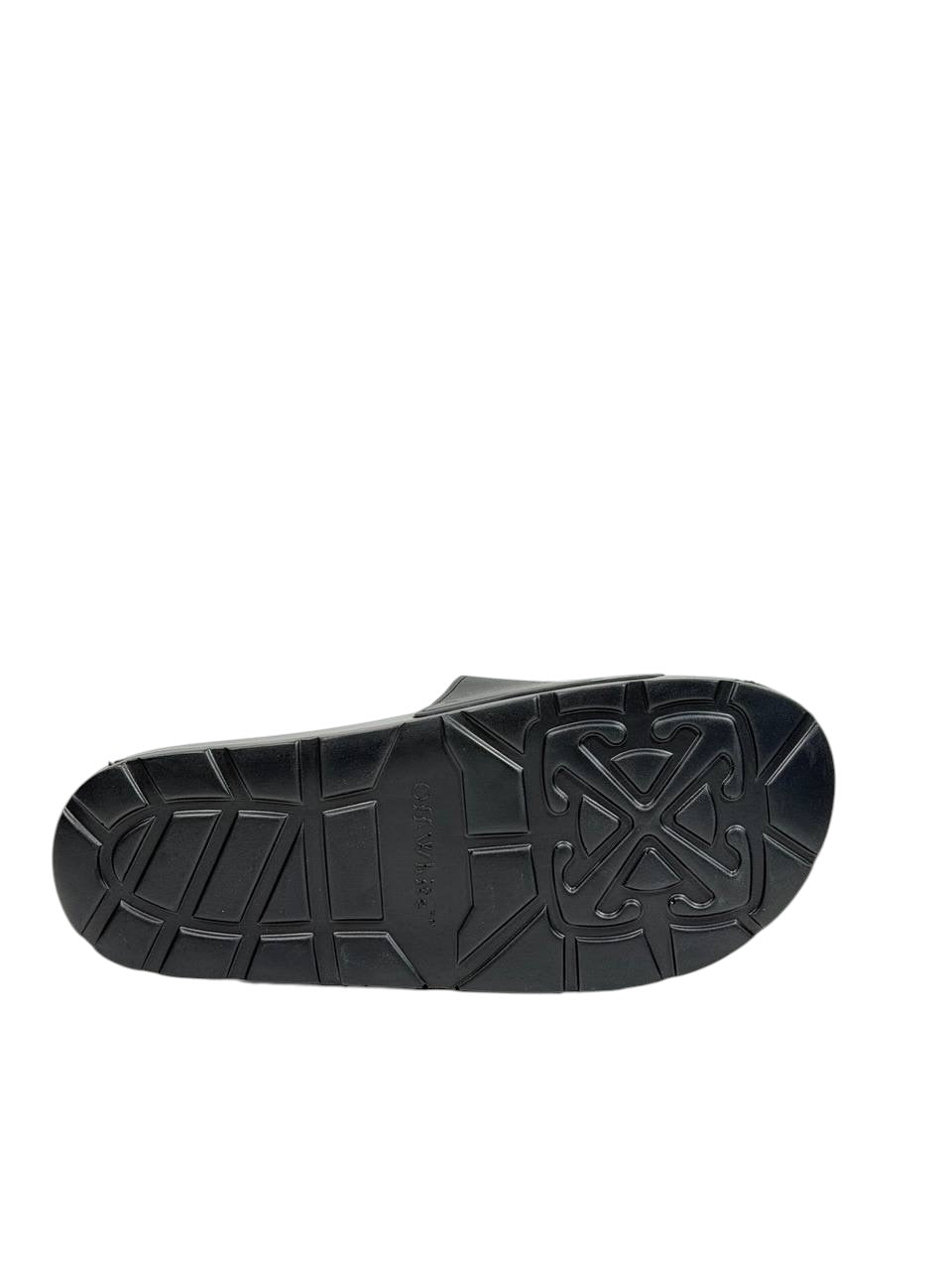 OFF-WHITE Logo Slides – Black Edition ⚫🔥