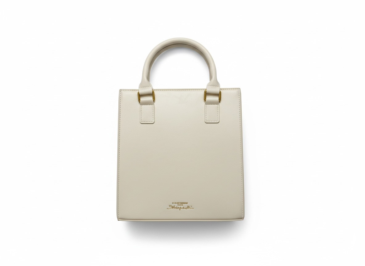 Elsa Schiaparelli Face Motif Ivory Leather Top Handle Bag 🤍✨