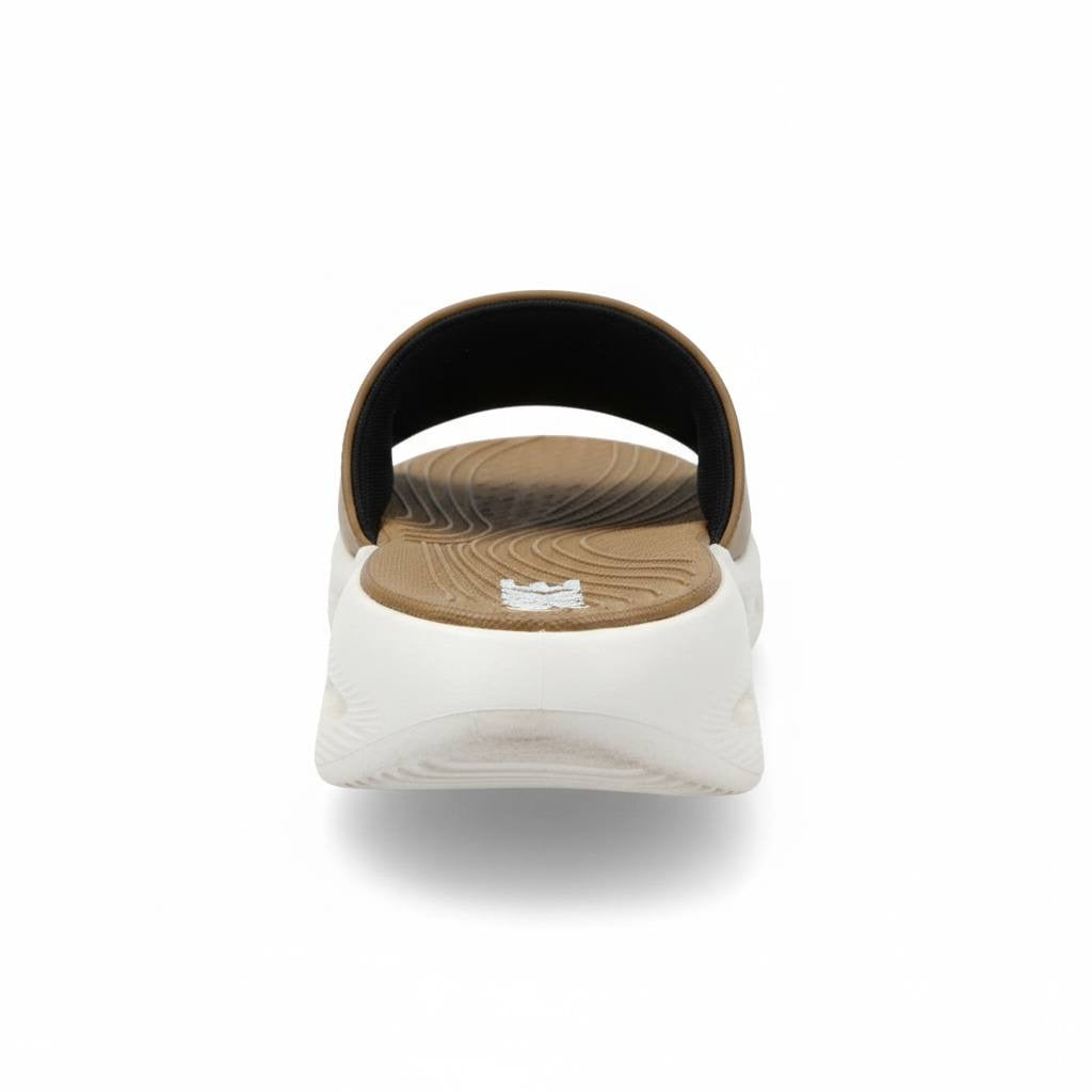 Nike Air Cushion Slides Tan & White 🤎🤍 | Premium Comfort Summer Edition 👟🔥