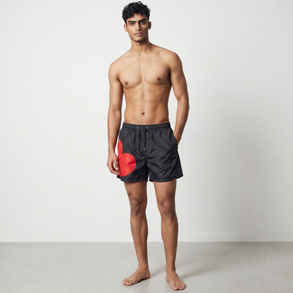 AMI Paris Heart Print Men’s Swim Shorts ❤️🖤