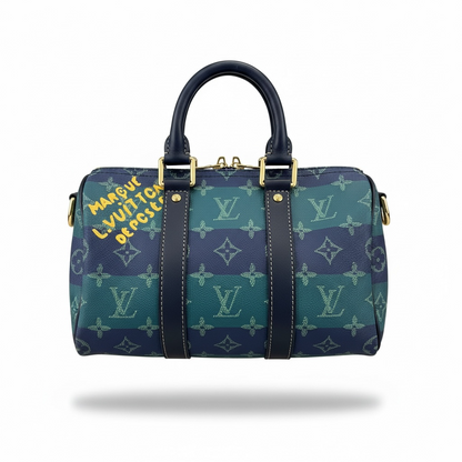 👜✨ Louis Vuitton Monogram Striped Boston Bag ✨👜