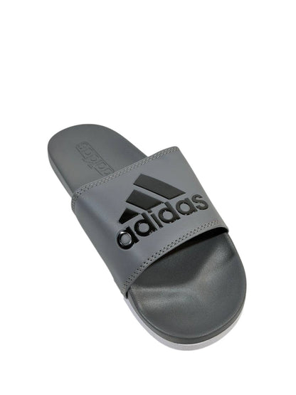 ADIDAS Slides – Grey Logo Edition 🩶⚫