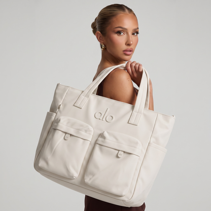 Alo Multi-Pocket Everyday Tote – Ivory