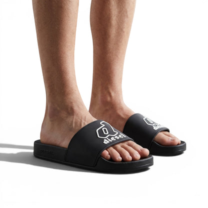 DIESEL Slides – Icon Logo Black Edition ⚫🔥