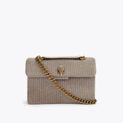 Kurt Geiger Kensington – Brown Houndstooth Bag 👜✨