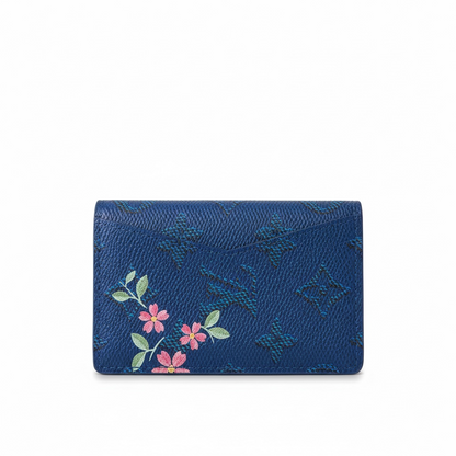 Louis Vuitton Monogram Mount Fuji Card Holder – Blue 🌸🏔️✨