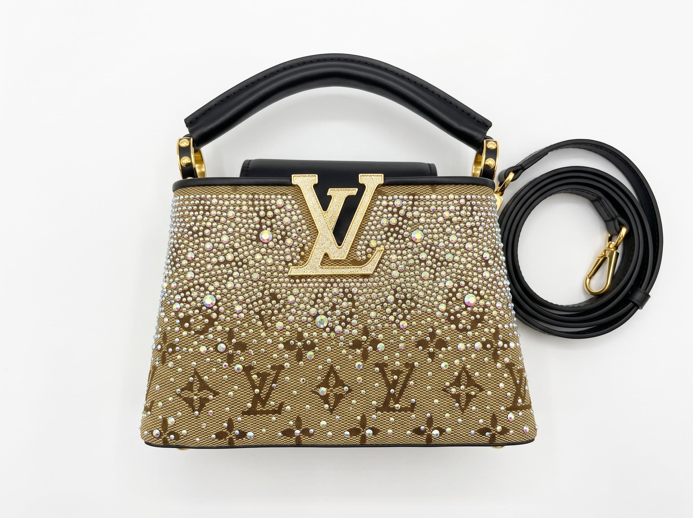 Louis Vuitton Top Handle mini – Brown Crystal Monogram ✨