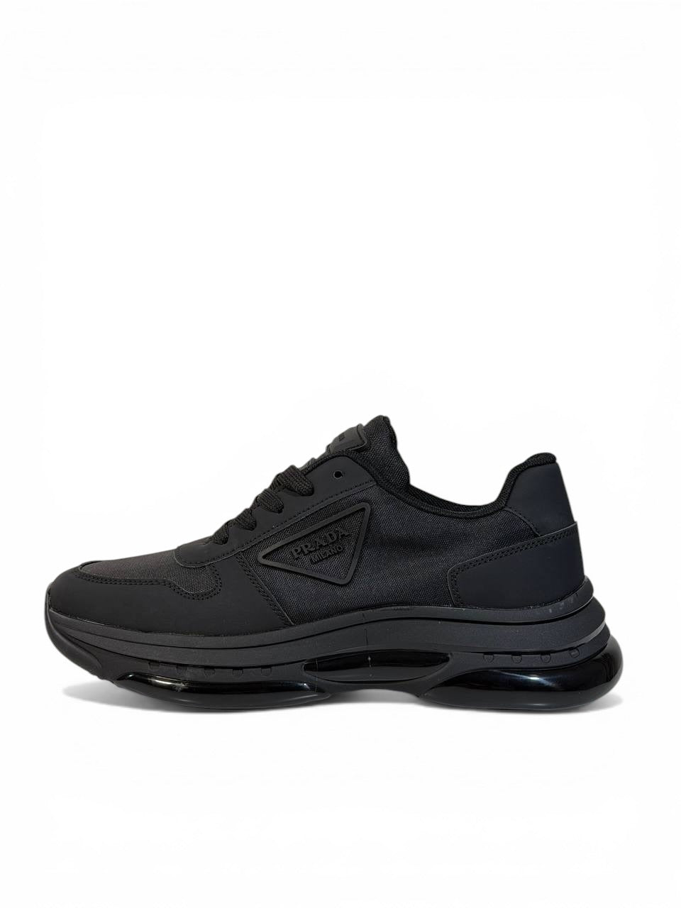 Prada Milano Black Sneakers 🖤⚡ | Stealth Luxury Performance