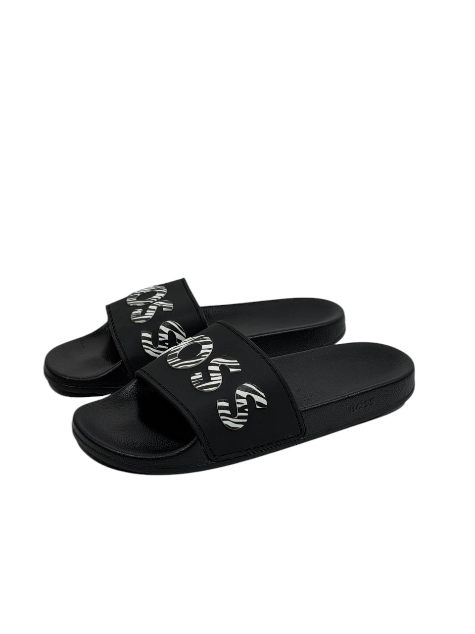 BOSS Logo Slides – Black Statement Edition ⚫🔥