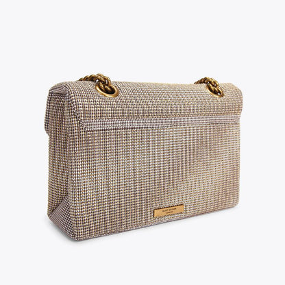 Kurt Geiger Kensington – Brown Houndstooth Bag 👜✨