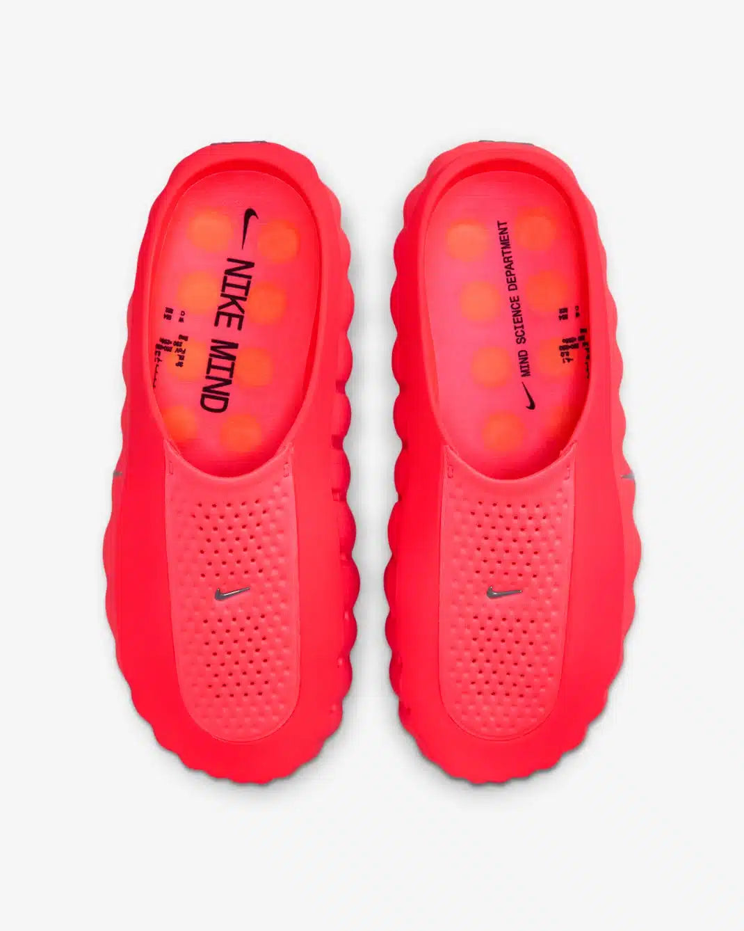 Nike Mind 001 Slides – Bold Red Futuristic Comfort Sandals 🔴⚡ | Lightweight Slip-On Streetwear Slides