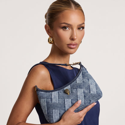 Kurt Geiger Shoulder Bag – Denim Weave 🟦👜