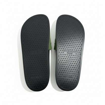 Givenchy Paris Logo Slides – Olive & Black Edition 🫒🖤