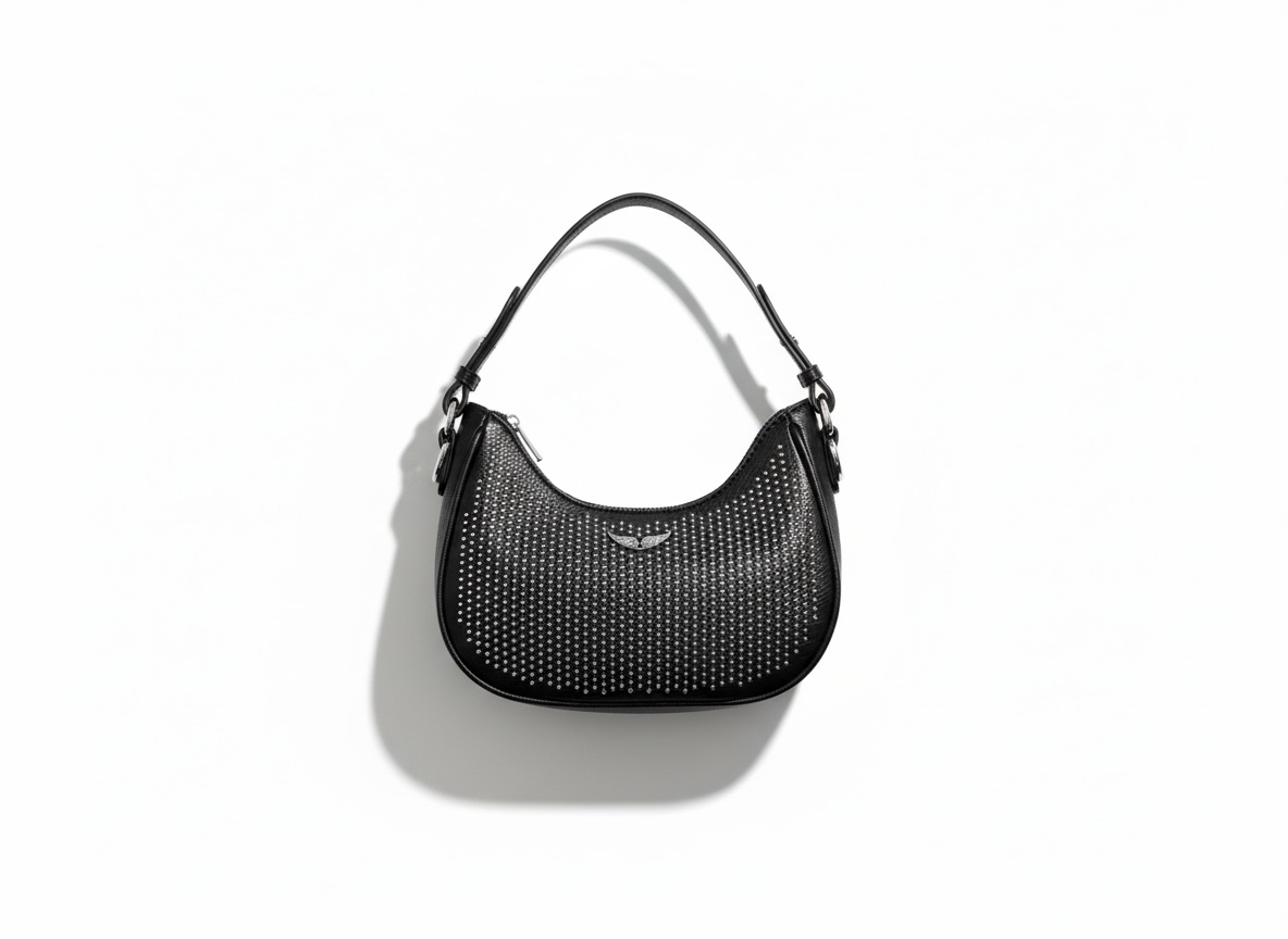 ZADIG & VOLTAIRE Studded Shoulder Bag 🖤✨ | Rock-Chic Icon