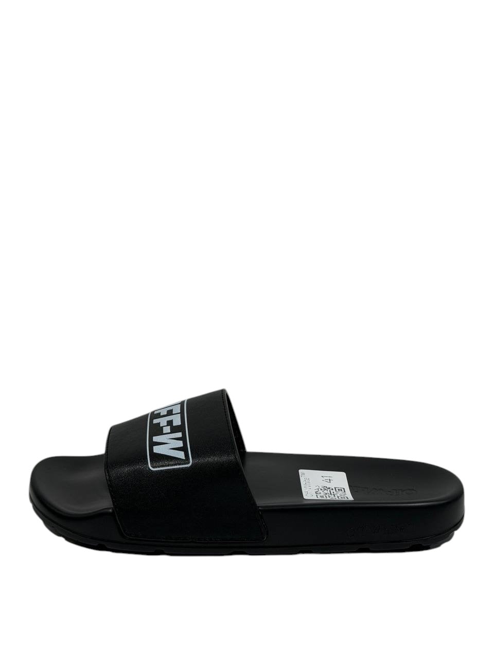 OFF-WHITE Logo Slides – Black Edition ⚫🔥