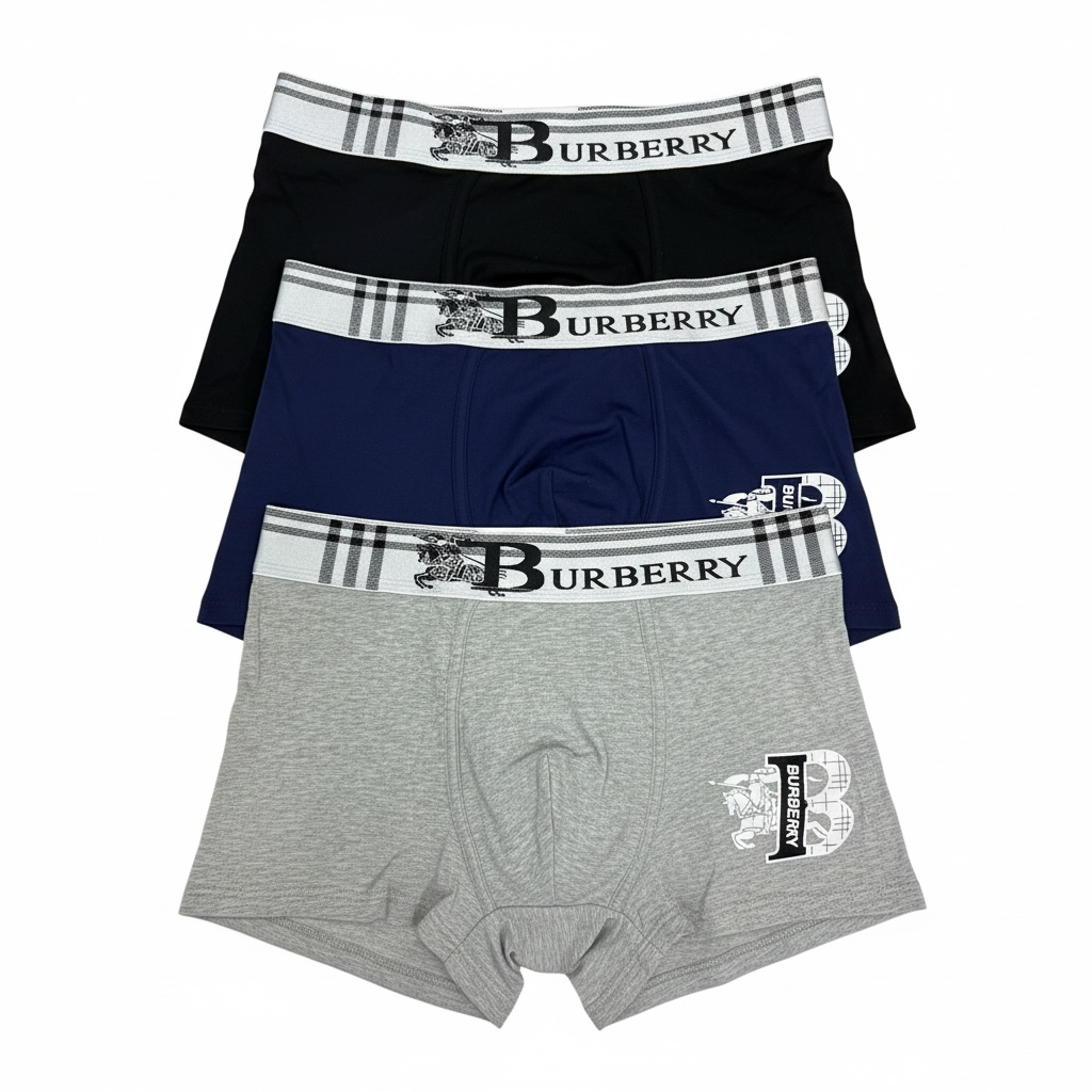 Burberry Classic Logo Boxer Briefs – Premium 3-Pack 🩲🔥