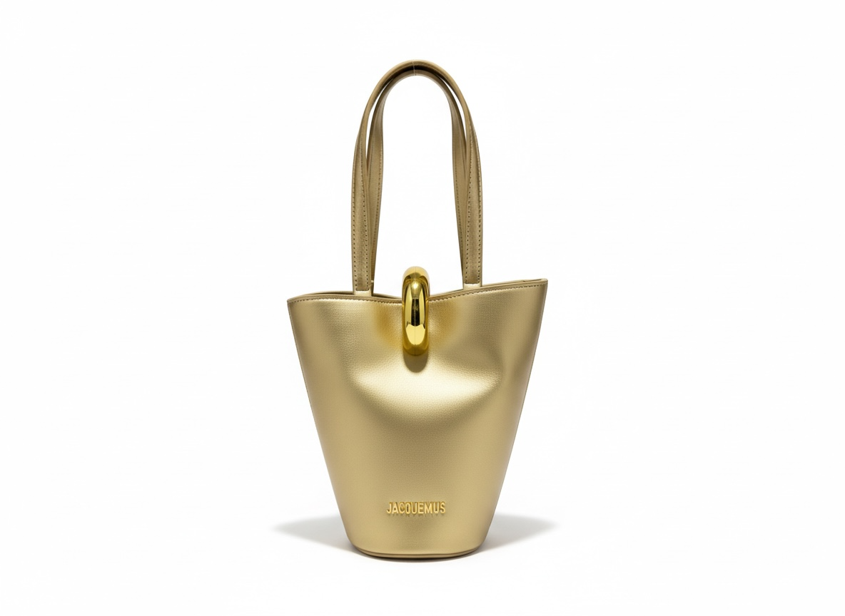 Jacquemus Gold Bucket Bag ✨💛 Metallic Mini Luxury Statement Piece