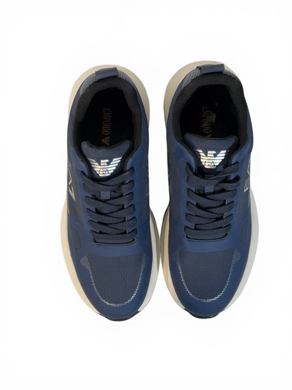 EA7 Emporio Armani Navy Sneakers 👟✨ | Sporty Luxury Comfort