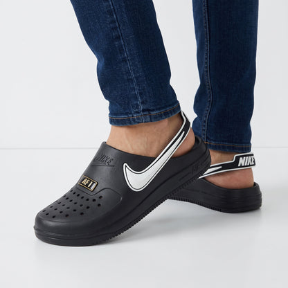 Nike AF1 Clog — Black & White