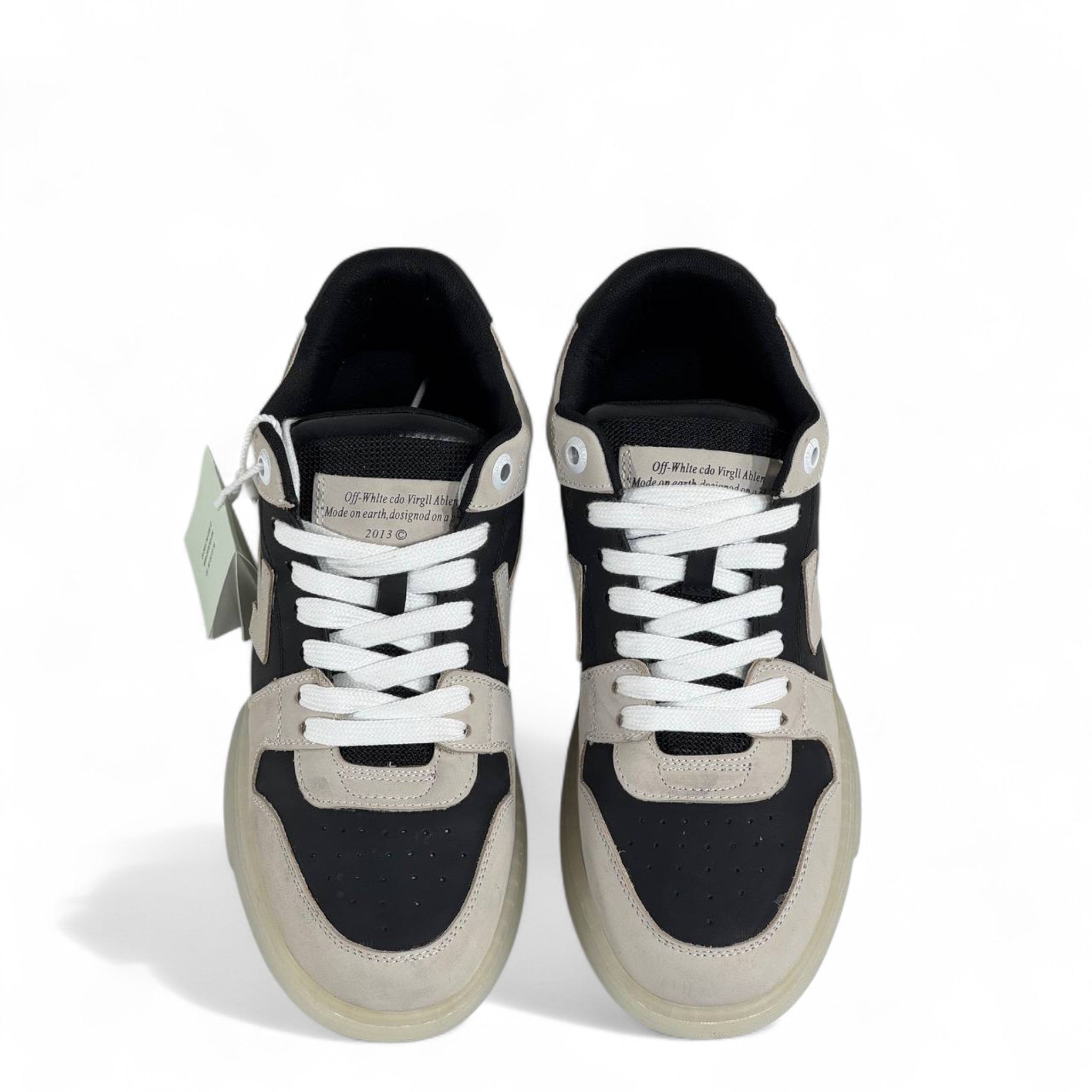 Off-White™ Out of Office “13” Sneakers – Grey/Black/Blue Limited Edition 👟✨