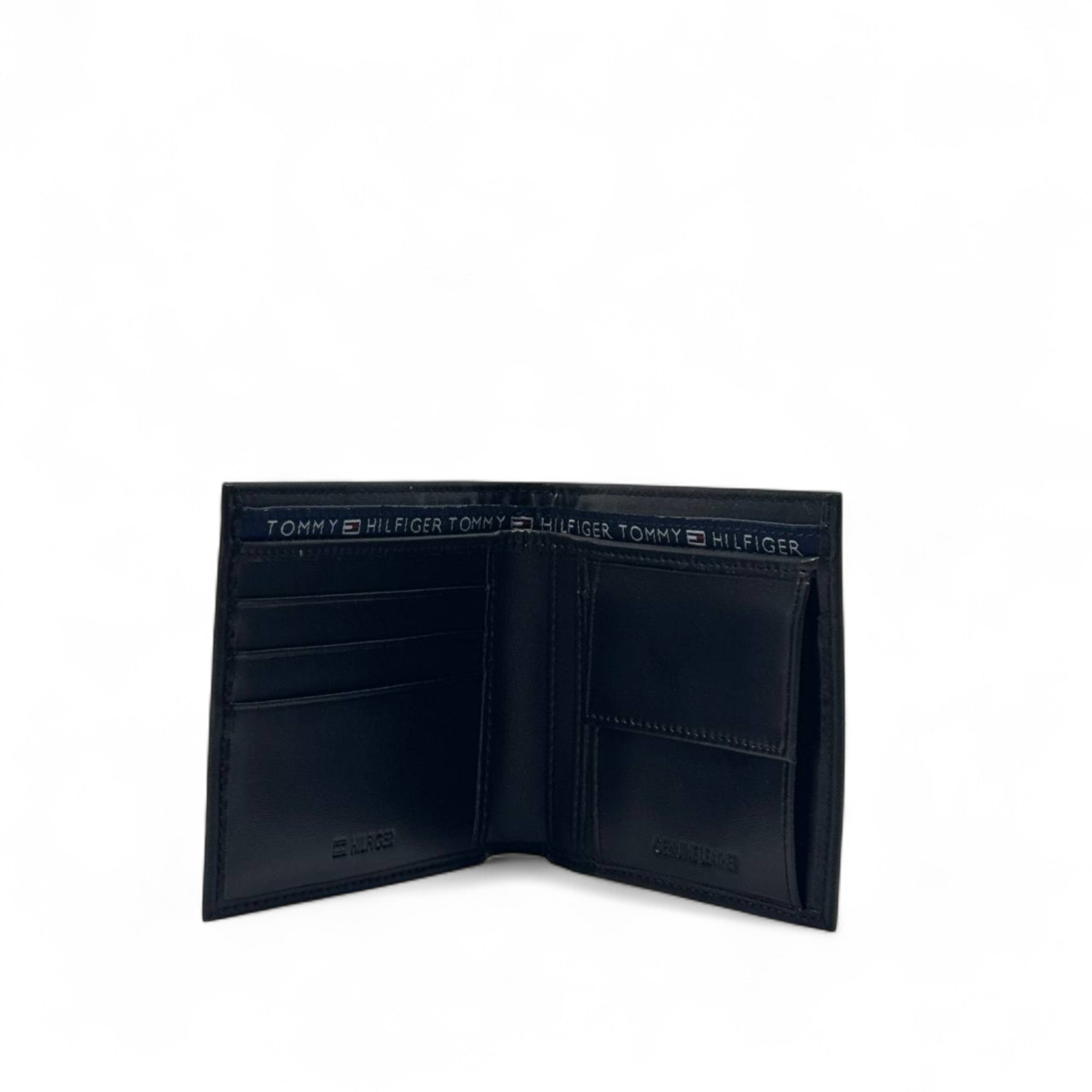 Tommy Hilfiger Black Leather Wallet – Classic Bifold Edition 🖤🇺🇸