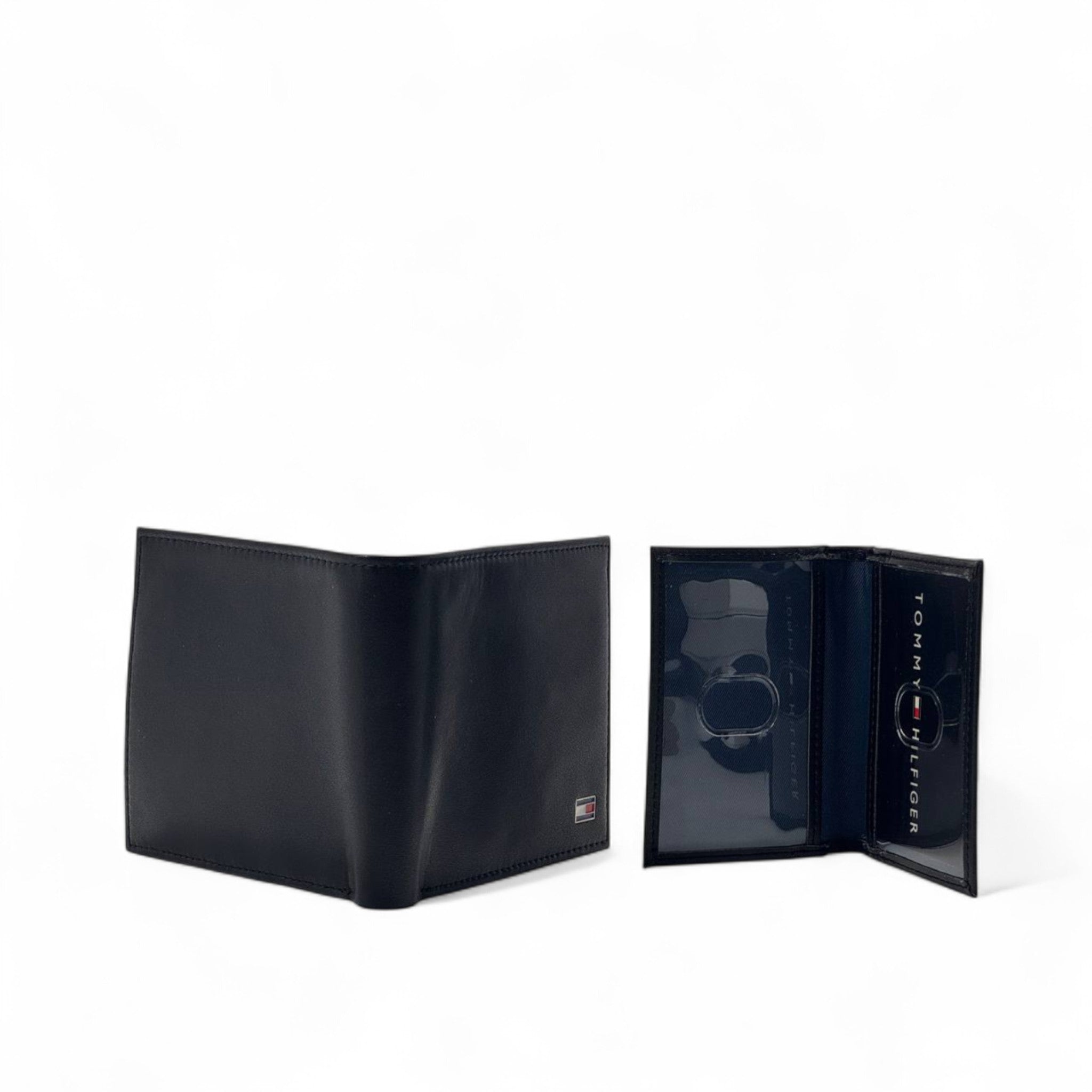 Tommy Hilfiger Black Leather Wallet – Classic Bifold Edition 🖤🇺🇸
