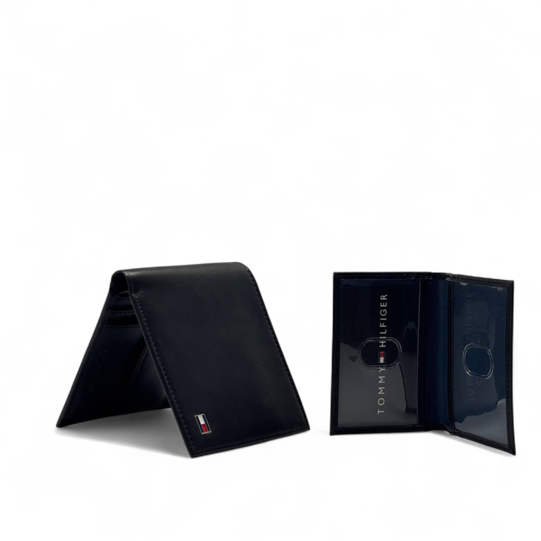 Tommy Hilfiger Black Leather Wallet – Classic Bifold Edition 🖤🇺🇸