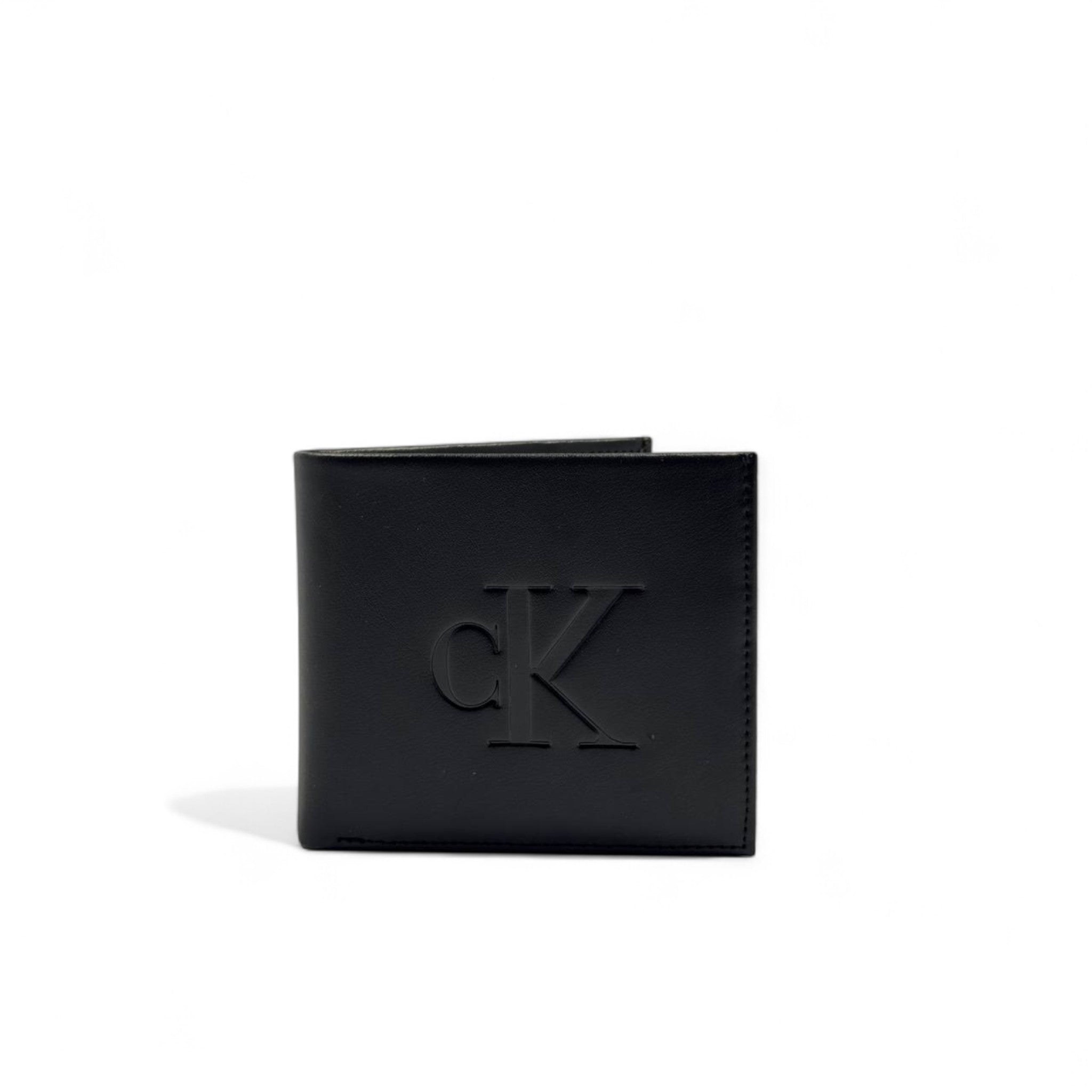 Calvin Klein Black Leather Wallet – Embossed Logo Edition 🖤🪙