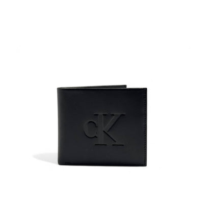 Calvin Klein Black Leather Wallet – Embossed Logo Edition 🖤🪙