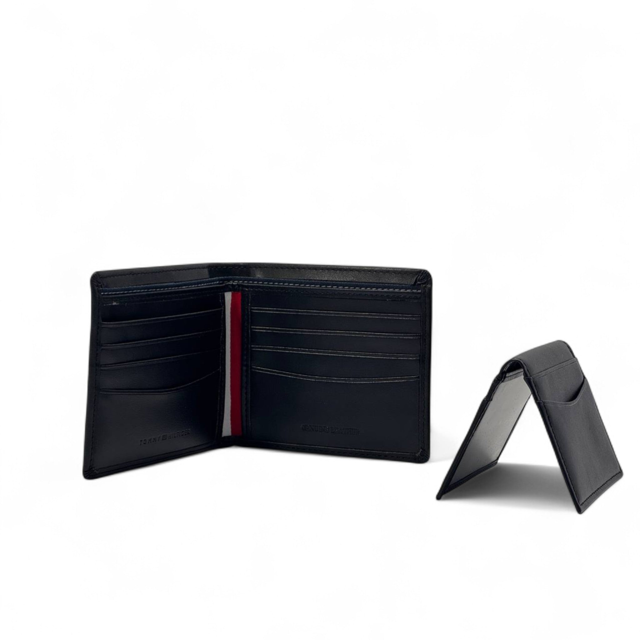 Tommy Hilfiger Embossed Monogram Wallet – Black H-Grid Edition 🖤🔳