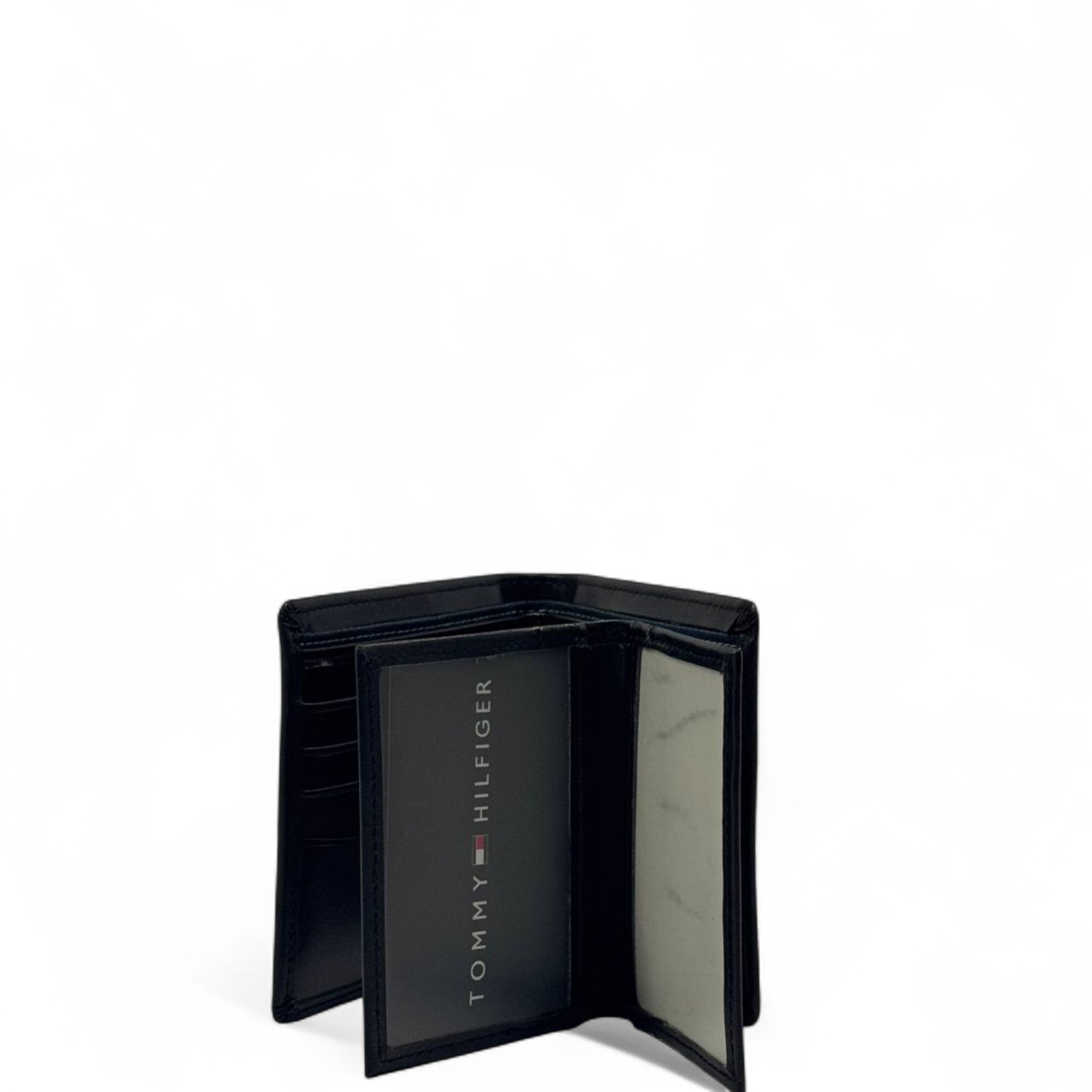 Tommy Hilfiger Embossed Monogram Wallet – Black H-Grid Edition 🖤🔳