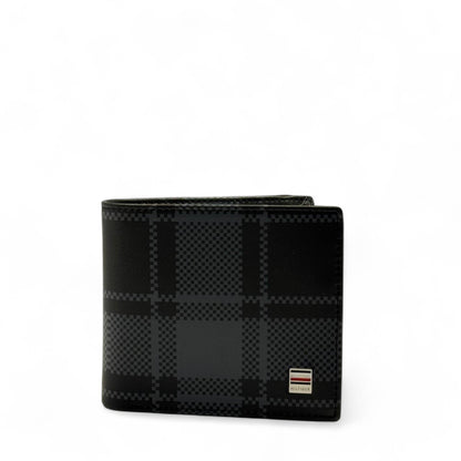 Tommy Hilfiger Black Checkered Print Wallet 🖤🧵