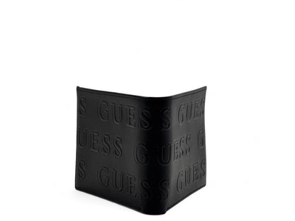 GUESS All-Over Embossed Black Leather Wallet 🖤✨
