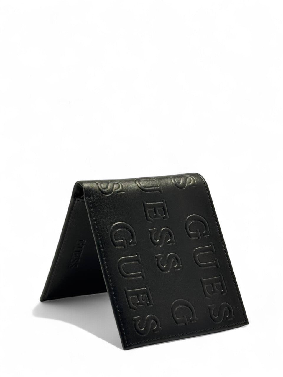 GUESS All-Over Embossed Black Leather Wallet 🖤✨