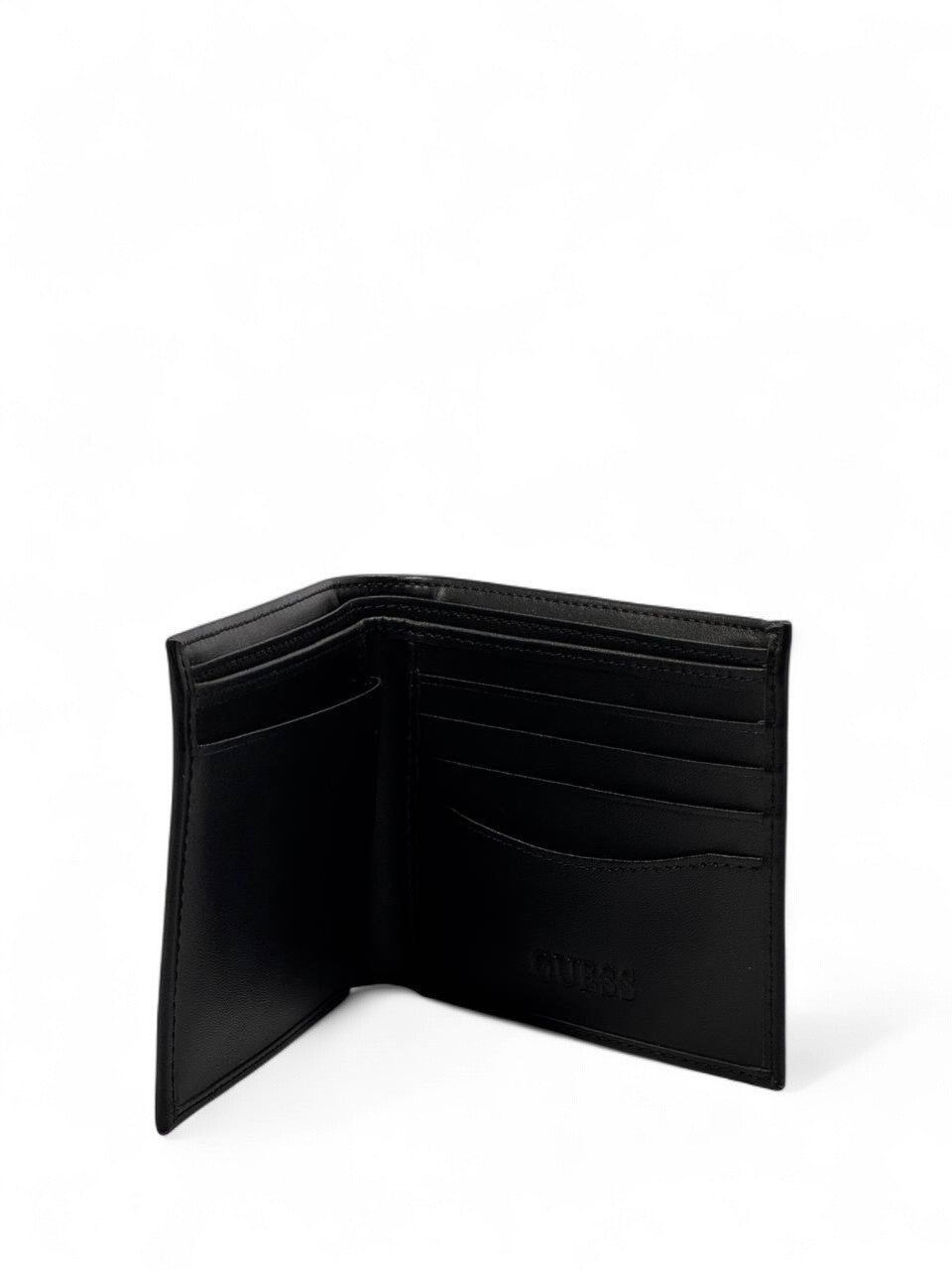 GUESS All-Over Embossed Black Leather Wallet 🖤✨