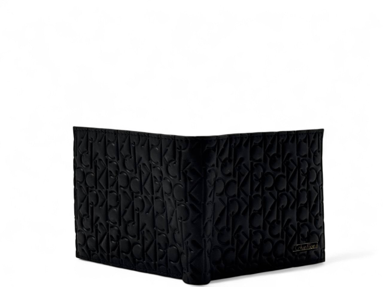 Calvin Klein Monogram Embossed Black Leather Wallet 🖤✨