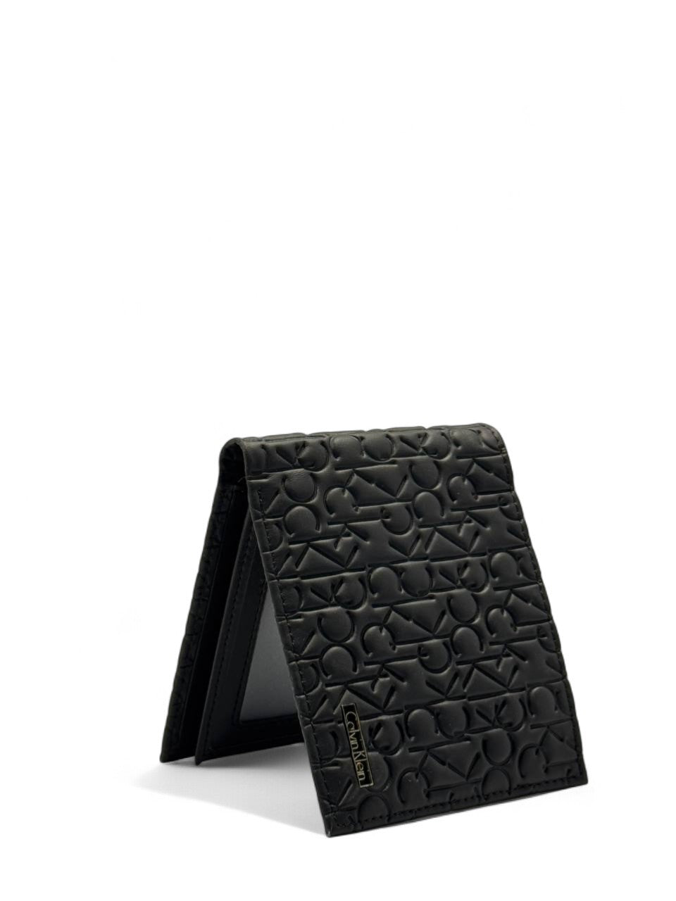Calvin Klein Monogram Embossed Black Leather Wallet 🖤✨
