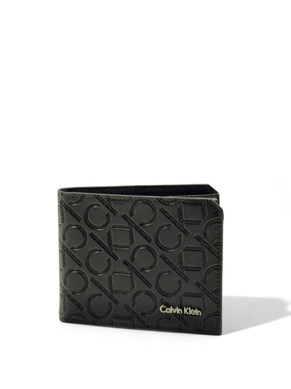 Calvin Klein Diagonal Embossed Logo Wallet 🖤🧩
