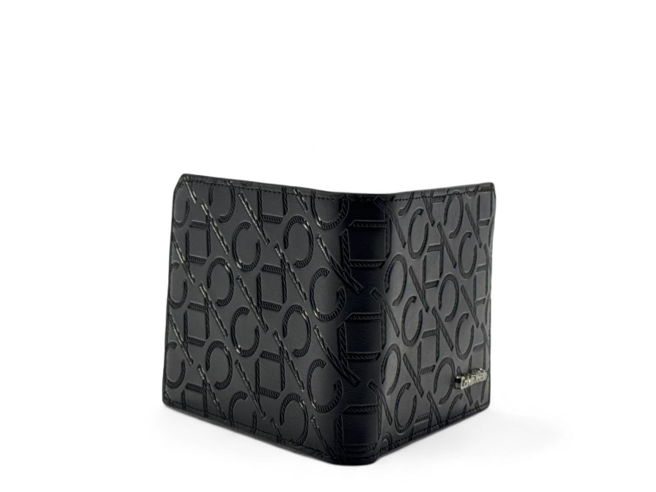 Calvin Klein Diagonal Embossed Logo Wallet 🖤🧩