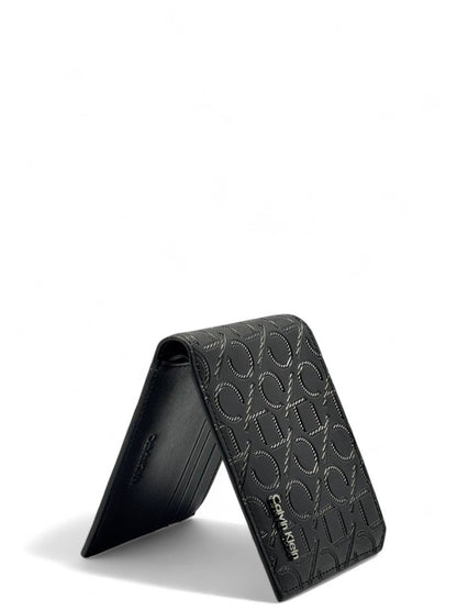 Calvin Klein Diagonal Embossed Logo Wallet 🖤🧩
