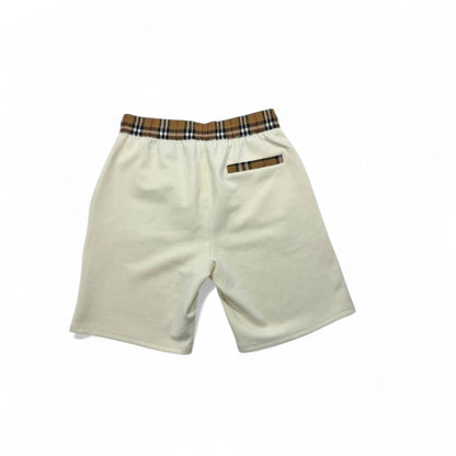 Burberry Vintage Check Panel Shorts – Cream Edition