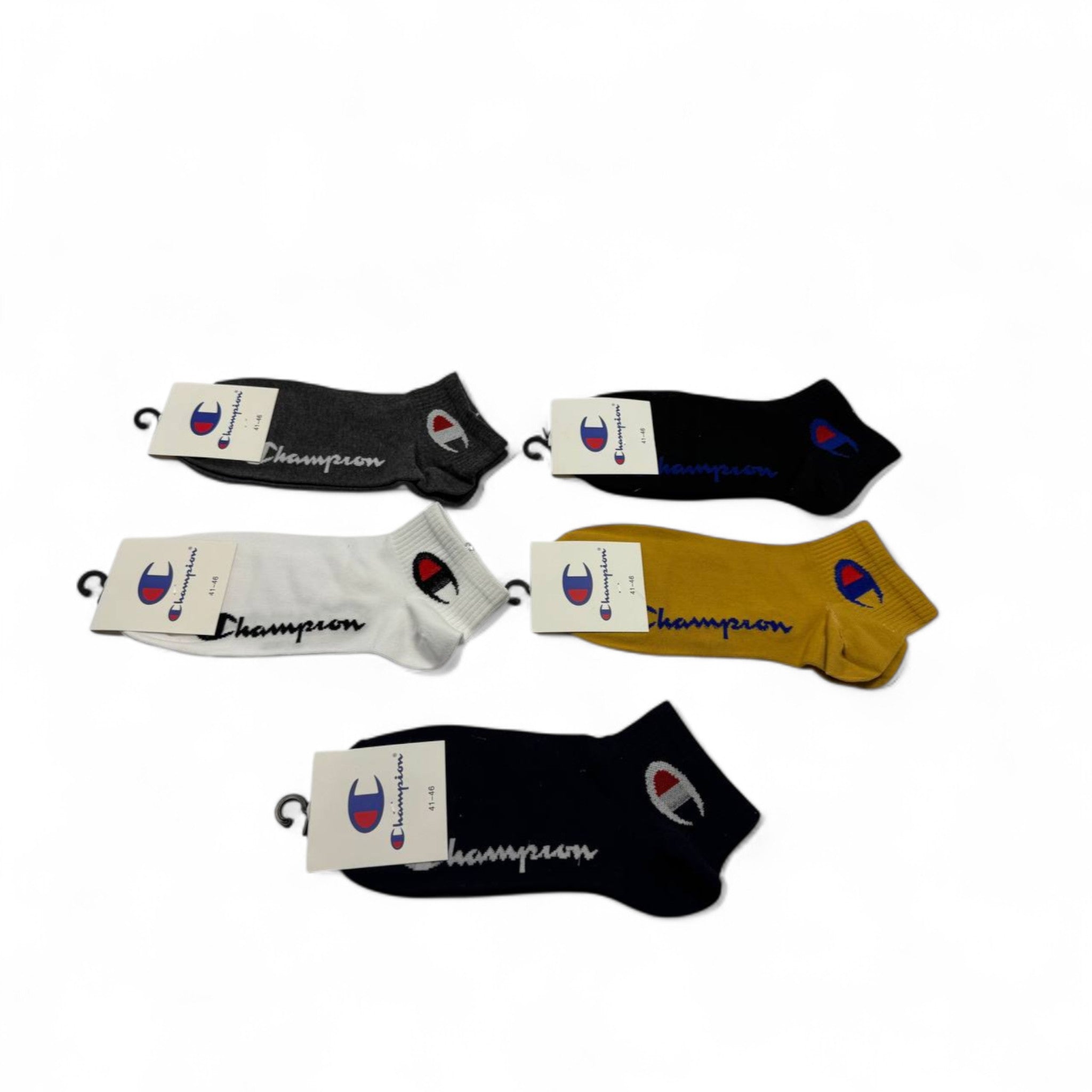 Champion Ankle Socks 5-Pack 🏆 | Colorful Comfort for Everyday Style