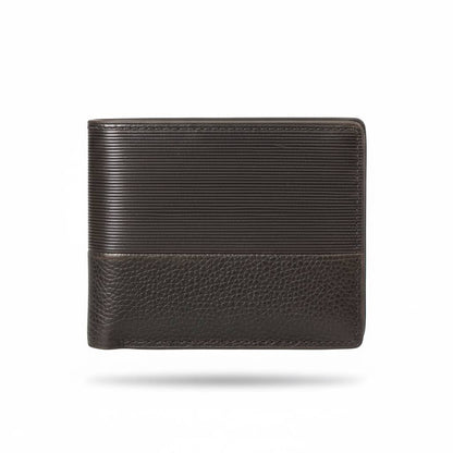 Lacoste Patchwork Leather Bifold Wallet – Dark Brown 🐊🖤