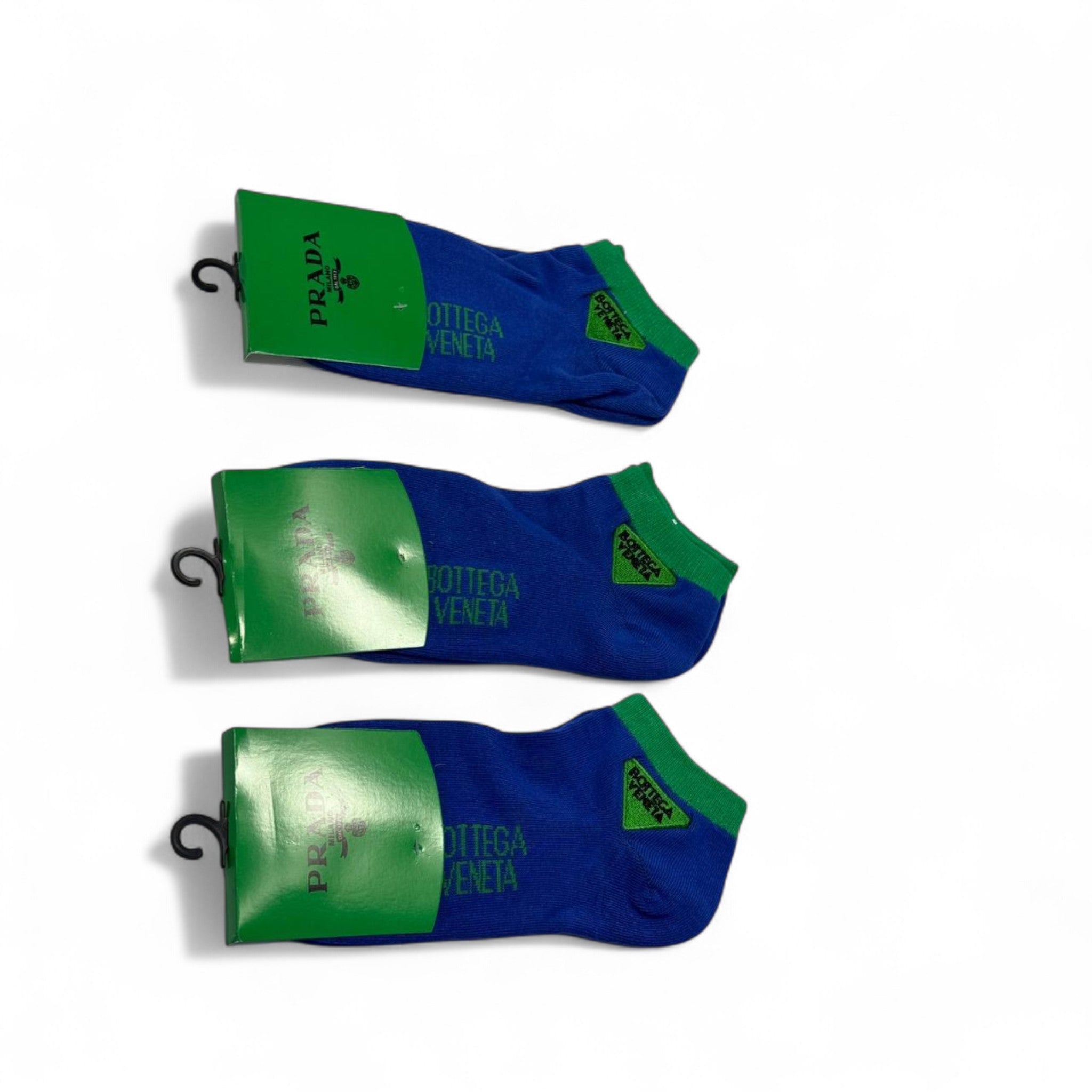 Bottega Veneta x Prada-Inspired Socks 3-Pack 💙💚 | Limited Edition Luxe Collab