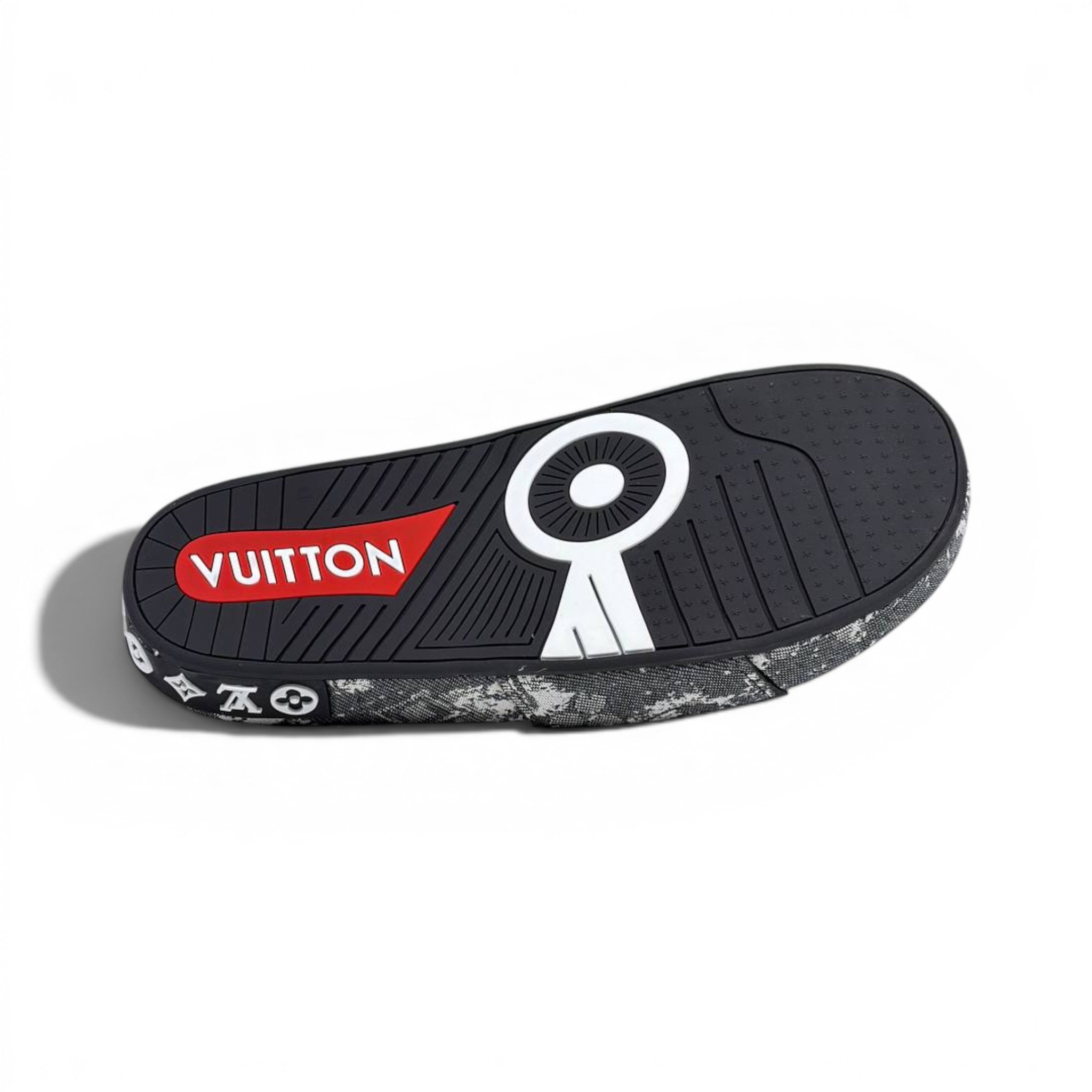 Louis Vuitton Grey Monogram Slide Sandals – Luxury Designer Casual Slippers ✨🩶