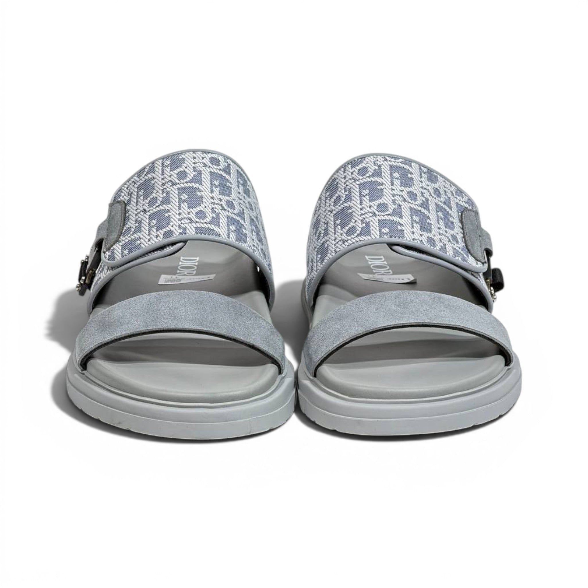 Dior Oblique Grey Slide Sandals – Luxury Designer Summer Slippers ✨🩶
