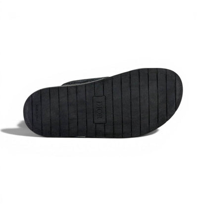 Dior Oblique Black Slide Sandals – Luxury Designer Inspired Summer Slippers 🖤✨