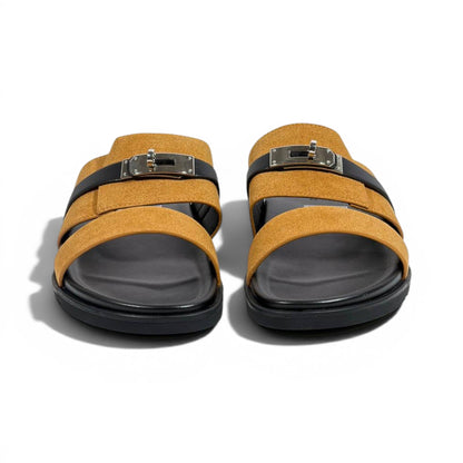 Hermès Brown Luxury Slide Sandals – Premium Designer Summer Slippers 🤎✨
