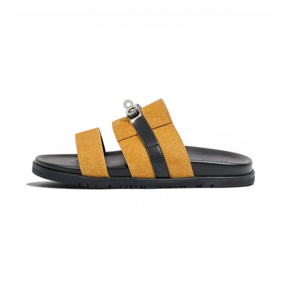 Hermès Brown Luxury Slide Sandals – Premium Designer Summer Slippers 🤎✨