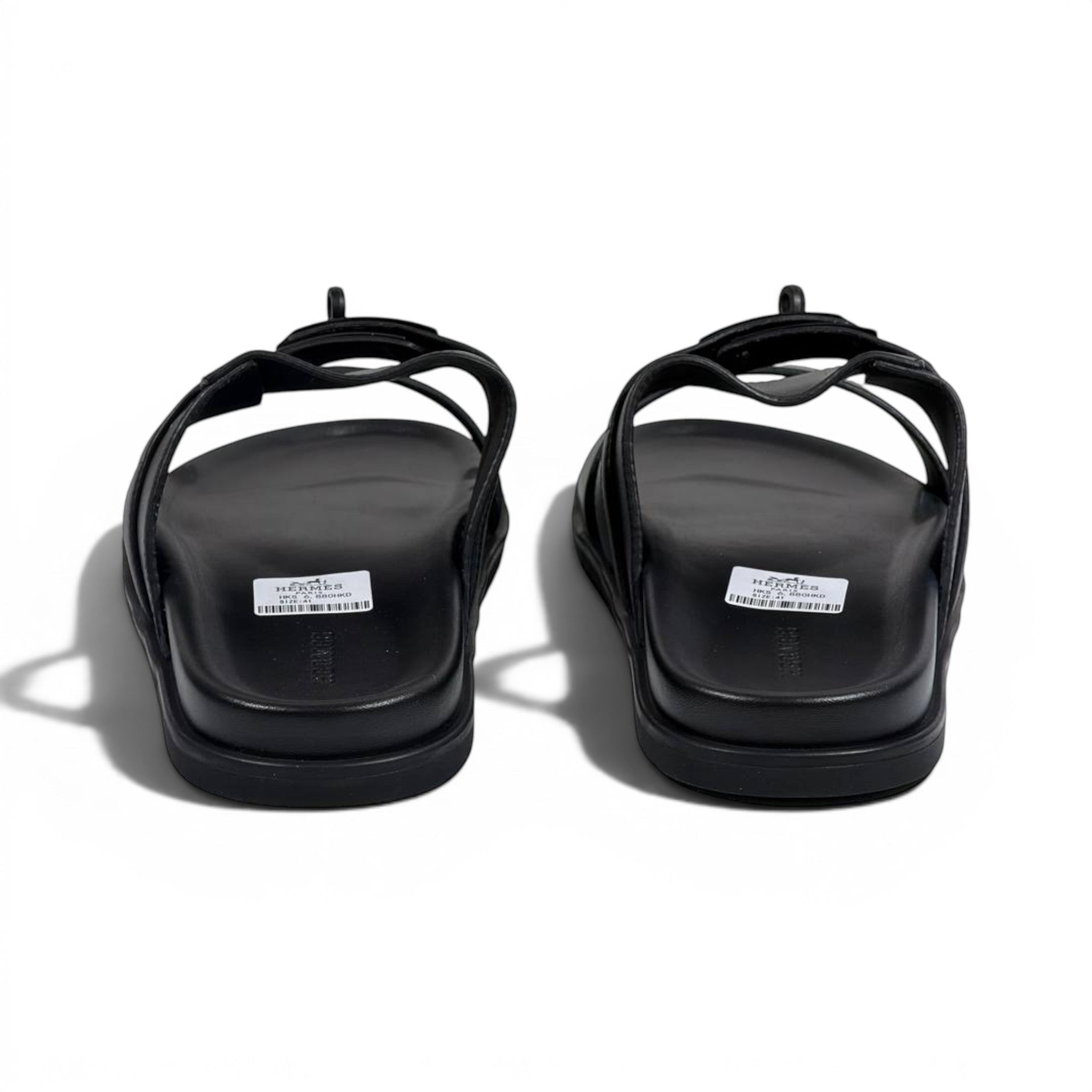 Hermès Black Luxury Slide Sandals – Premium Designer Summer Slippers 🖤✨
